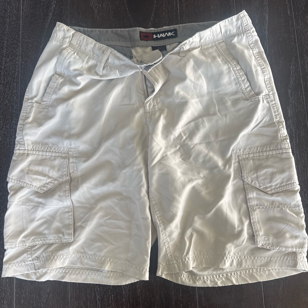 Tony Hawk Men's Light Gray Cargo Shorts